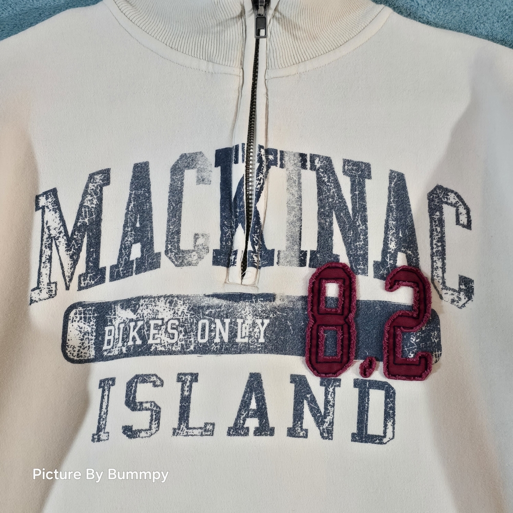 Mackinac Island Beige Men's Sweater - Picture 3 of 11
